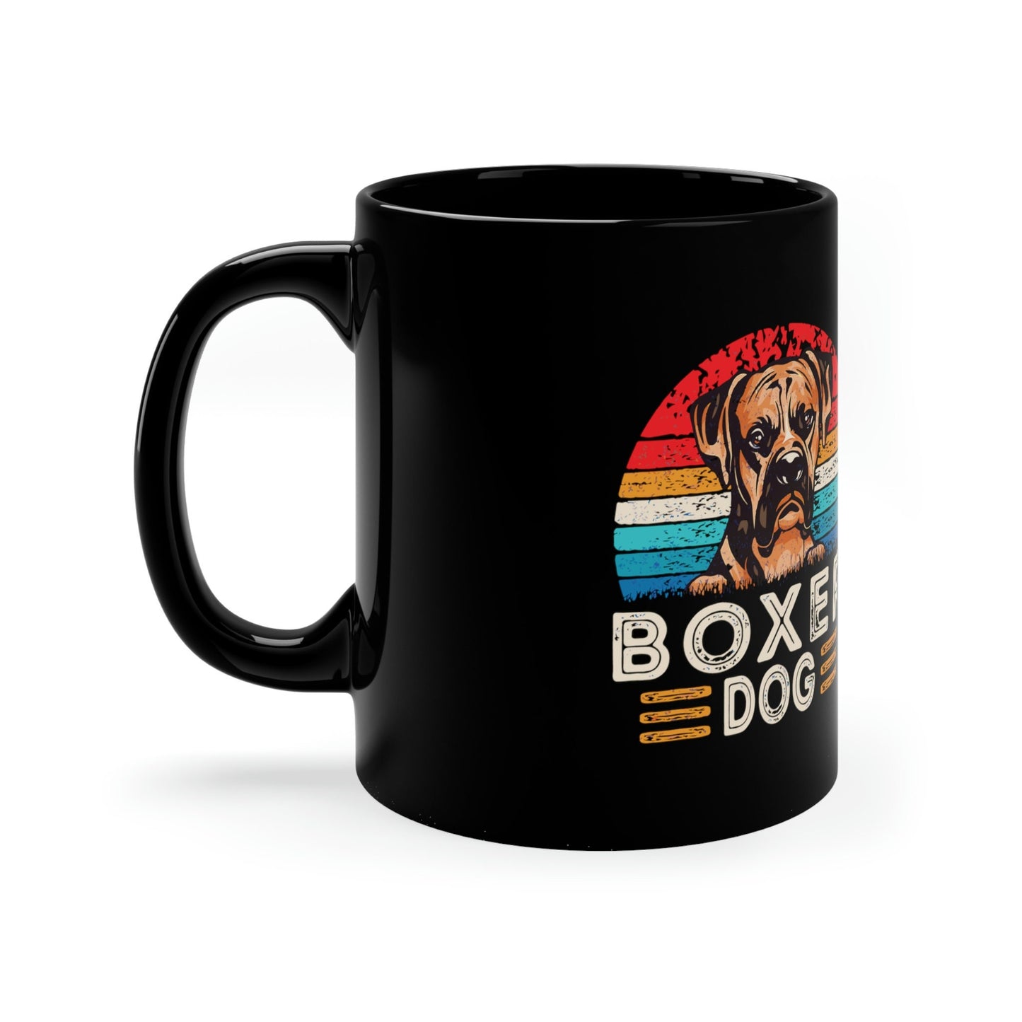 When you are a Boxer Lover, you just know! Black Coffee Mug, 11oz