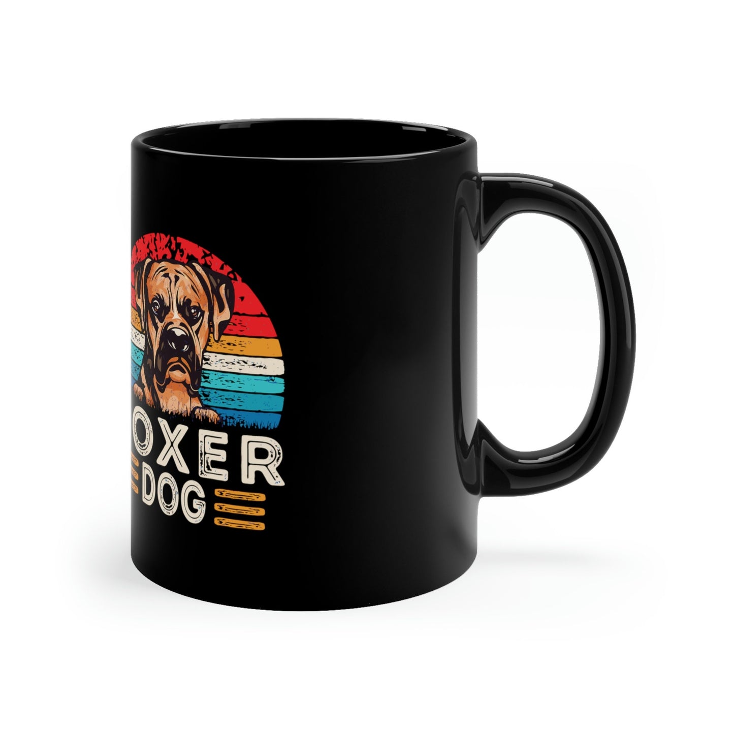 When you are a Boxer Lover, you just know! Black Coffee Mug, 11oz